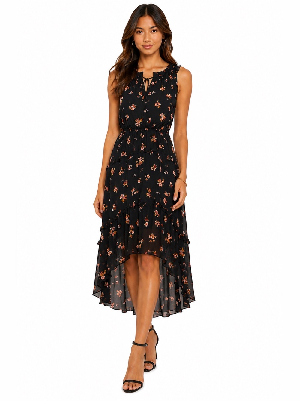 NEW Y2K 90’s Floral Sleeveless Dress Size M